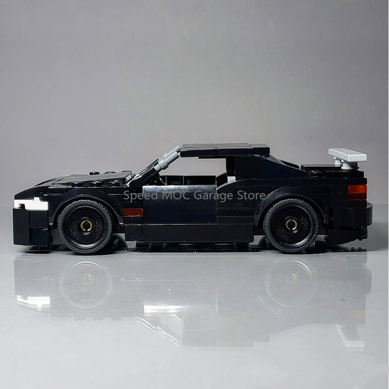 Model Kit Jdm - MOC Schwarzer 1990er JDM Sportwagen Baukasten