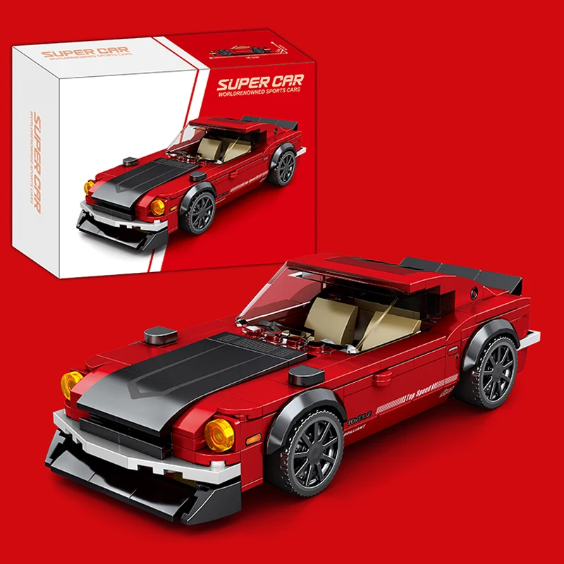 Model Kit Jdm - STEM Bausteine Klassische Rennwagen-Sets Kreative Bausteine-Kits