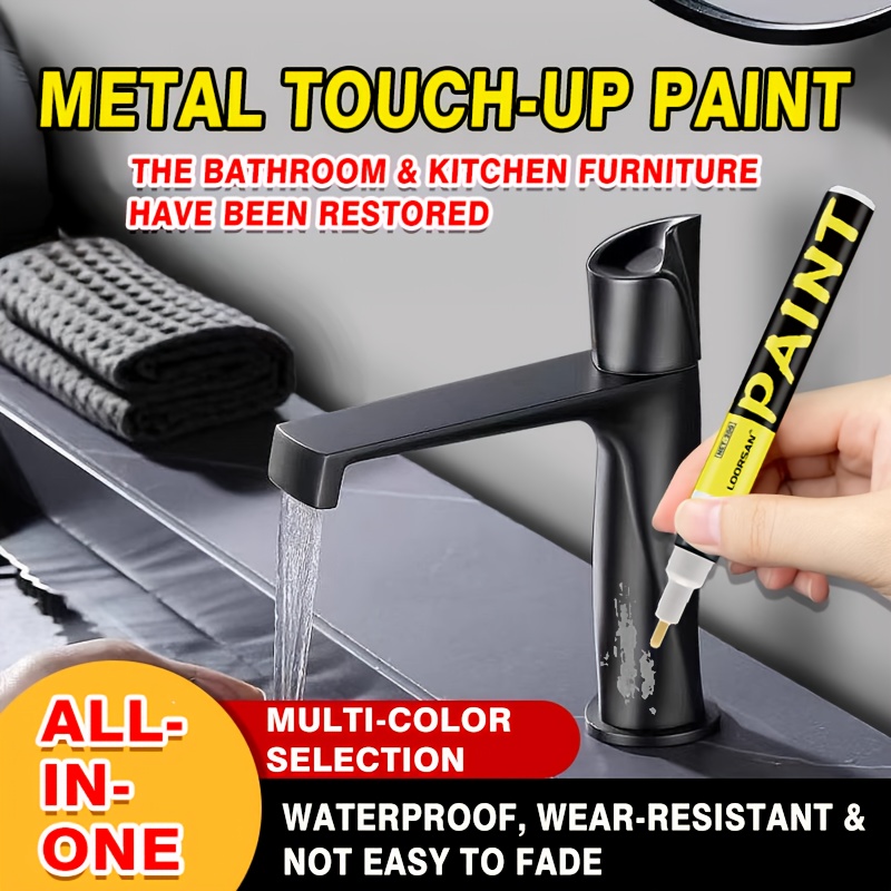 Paint Model Kit - Metall-Ausbesserungsstifte - Edelstahl-Lackreparatur für Kratzer, Badezimmer-