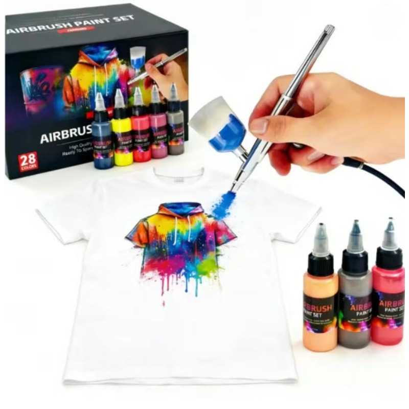Paint Model Kit - 12/28 Farben Wasserbasiertes Airbrush-Acrylfarben-Set 30ml DIY