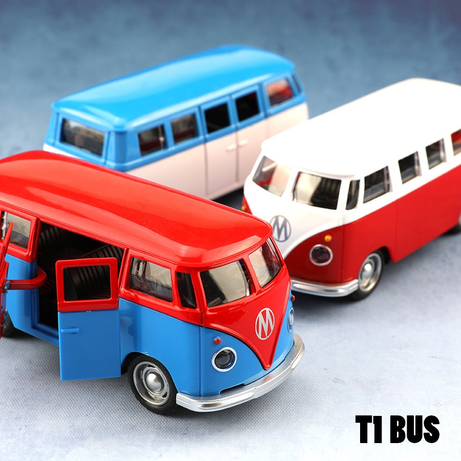 Model Kit Volkswagen - 1:38 Legierung Diecast Volkswagen T1 Vintage