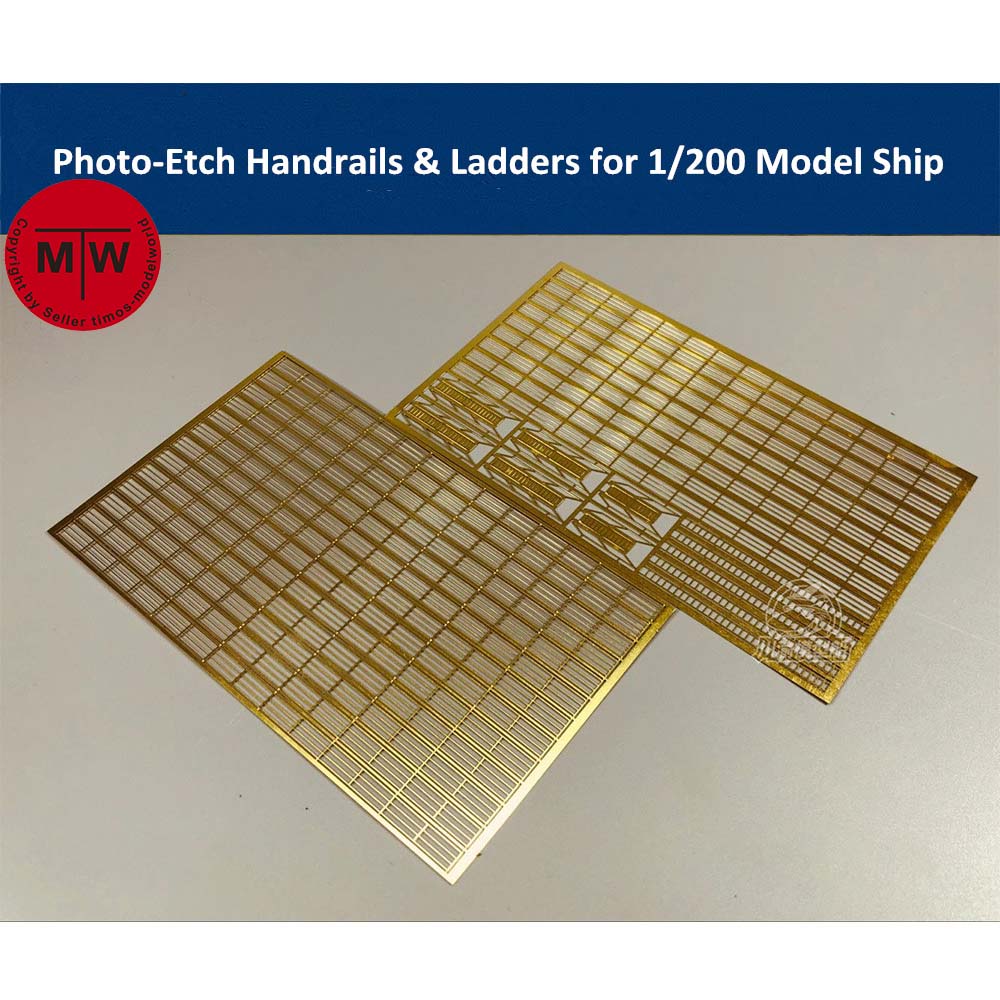 Photo Etch Brass - Foto-Geätzt PE Handlauf & Leiter für