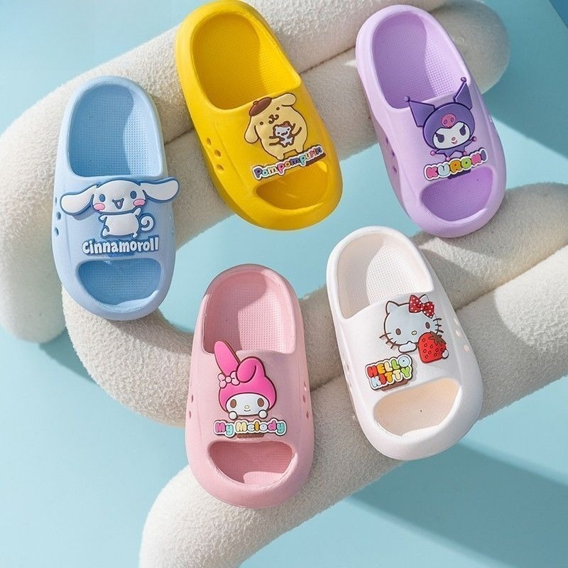 Model Kit Eva - Süße Cartoon-EVA-Sandalen, Kawaii-Totenkopf-Schleifen-Design, Sommer-Strandsandalen, rutschfeste, weiche