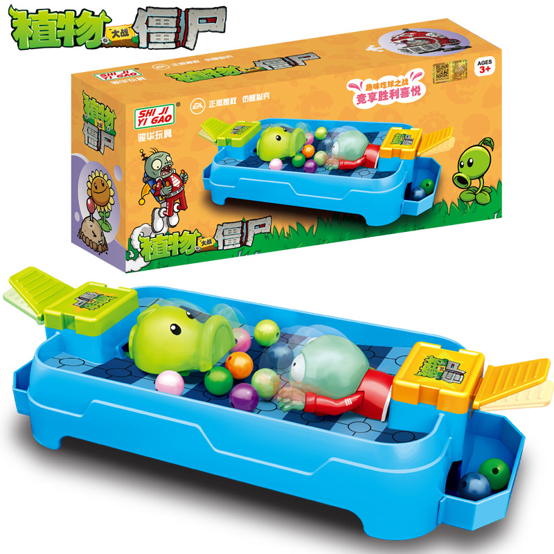 Model Kit Zombie - Plants VS. Zombies Spaßiges Erbsen-Essen-Spielzeug Doppel-Erbsen-Shooter