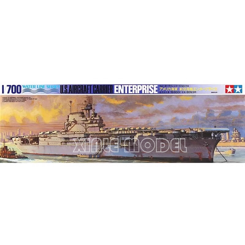 Model Kit Uss Enterprise - TAMIYA Modell 1/700 Schiffsmodellbausatz 77514 USS