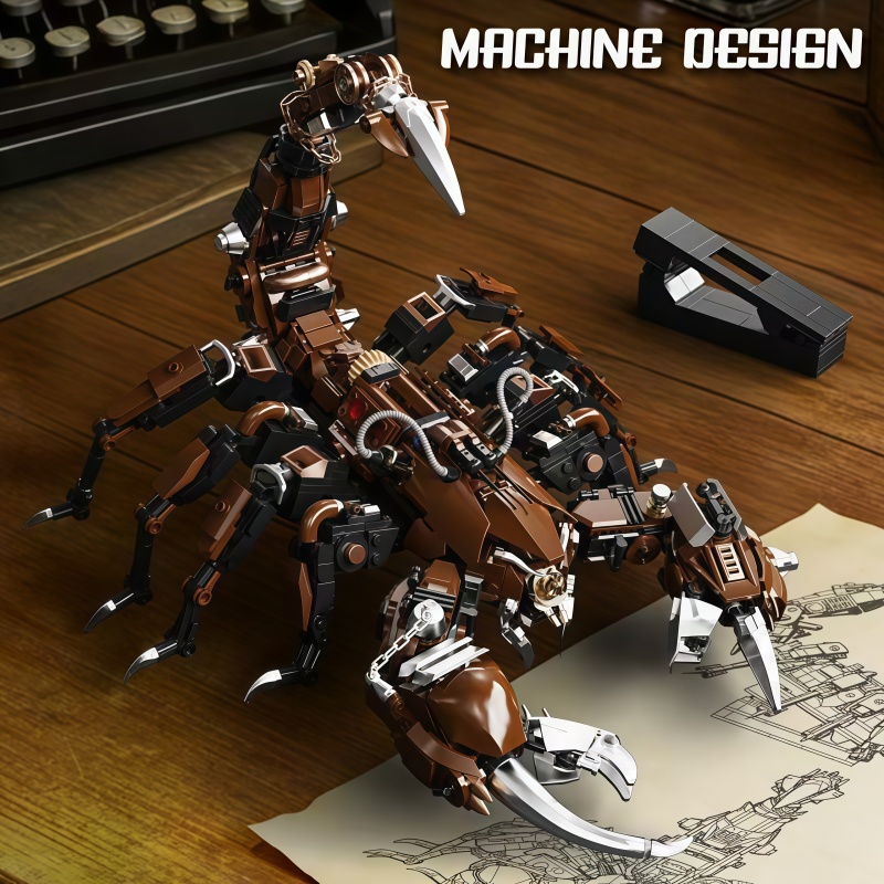 Model Kit Anubis - Mechanischer Skorpion-Baukasten, 1074-teiliges Bewegliches Kreaturenmodell-Set, Sammler-Spielzeug