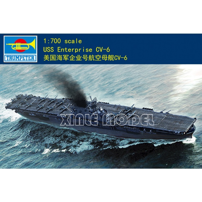 Model Kit Uss Enterprise - Trumpeter Zusammengebauter Schiffsmodellbausatz aus Kunststoff 06708
