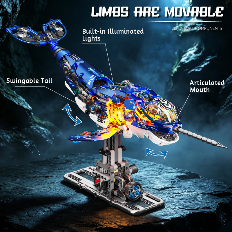 1288-teiliges Mecha-Narwal-Bau – Model Kit Anubis Bewertung und Preis